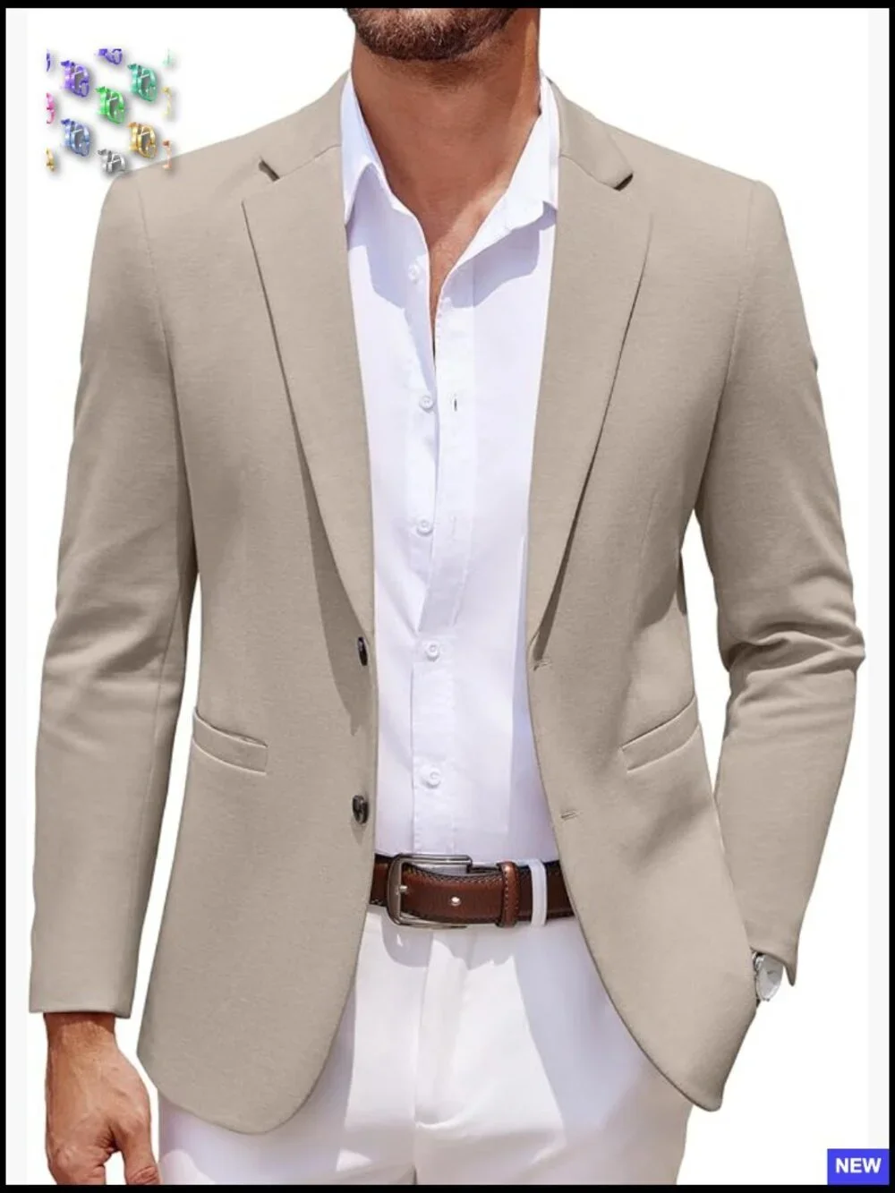 Slim Fit Knit Blazer Lightweight Casual Sport Coat Classic Modern Stretch